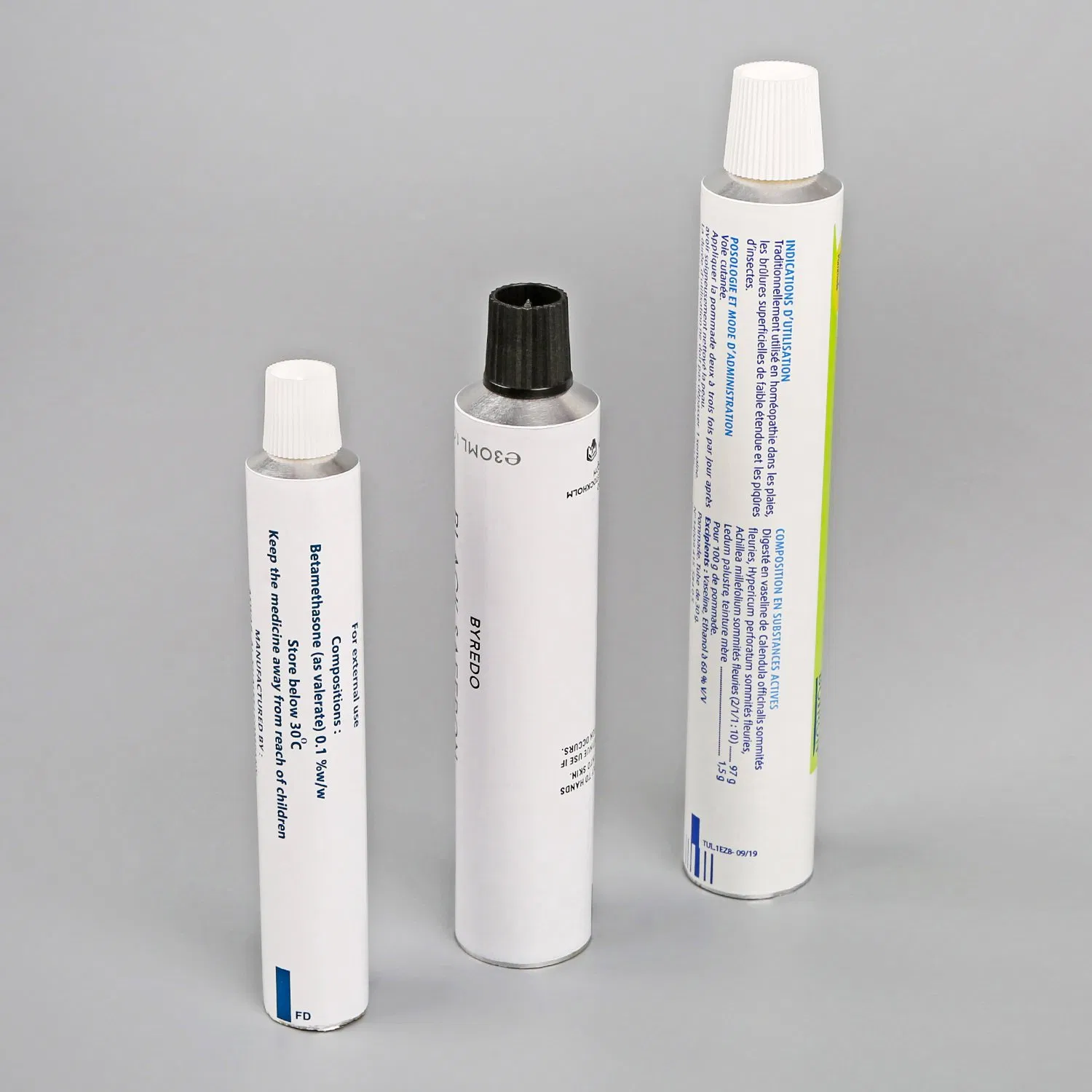 Cosmetic Packaging Hand Cream Aluminum Collapsible Tube Package with Open Orifice