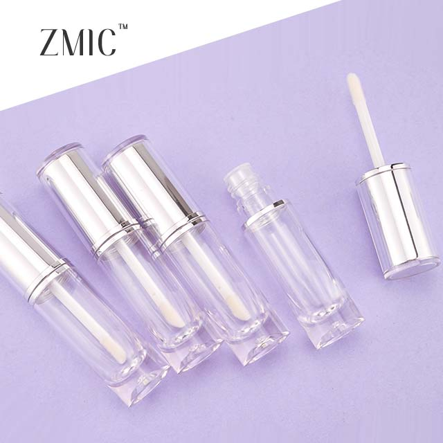 Custom Cylinder Empty Plastic Lip Gloss Bottle High Quality Cosmetic Plastic Tube Package