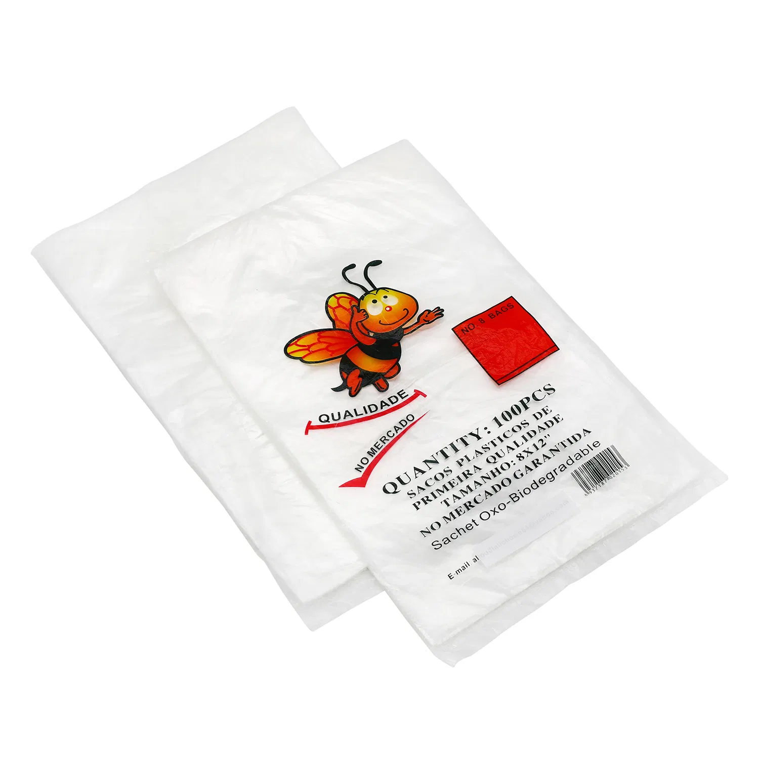 Customized Printing Transparent Recyclable HDPE Material Storage Flat Seal Leak Proof Food Fruit Package