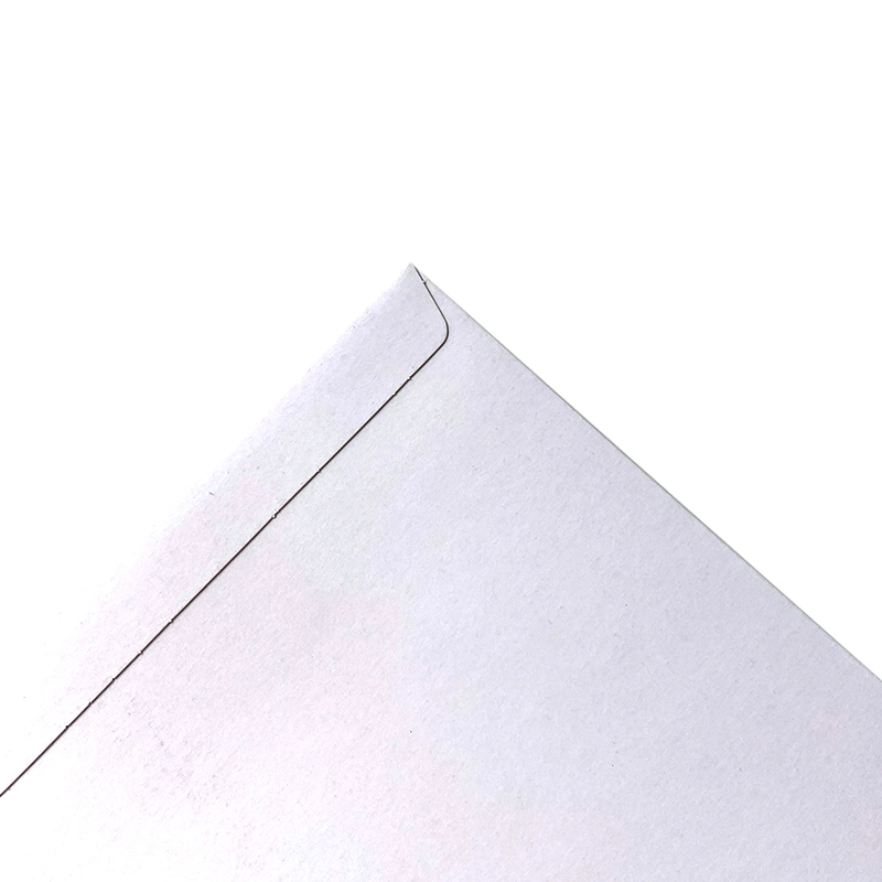 White Rigid Cardboard Mailers Stay Flat Envelopes for Courier Package