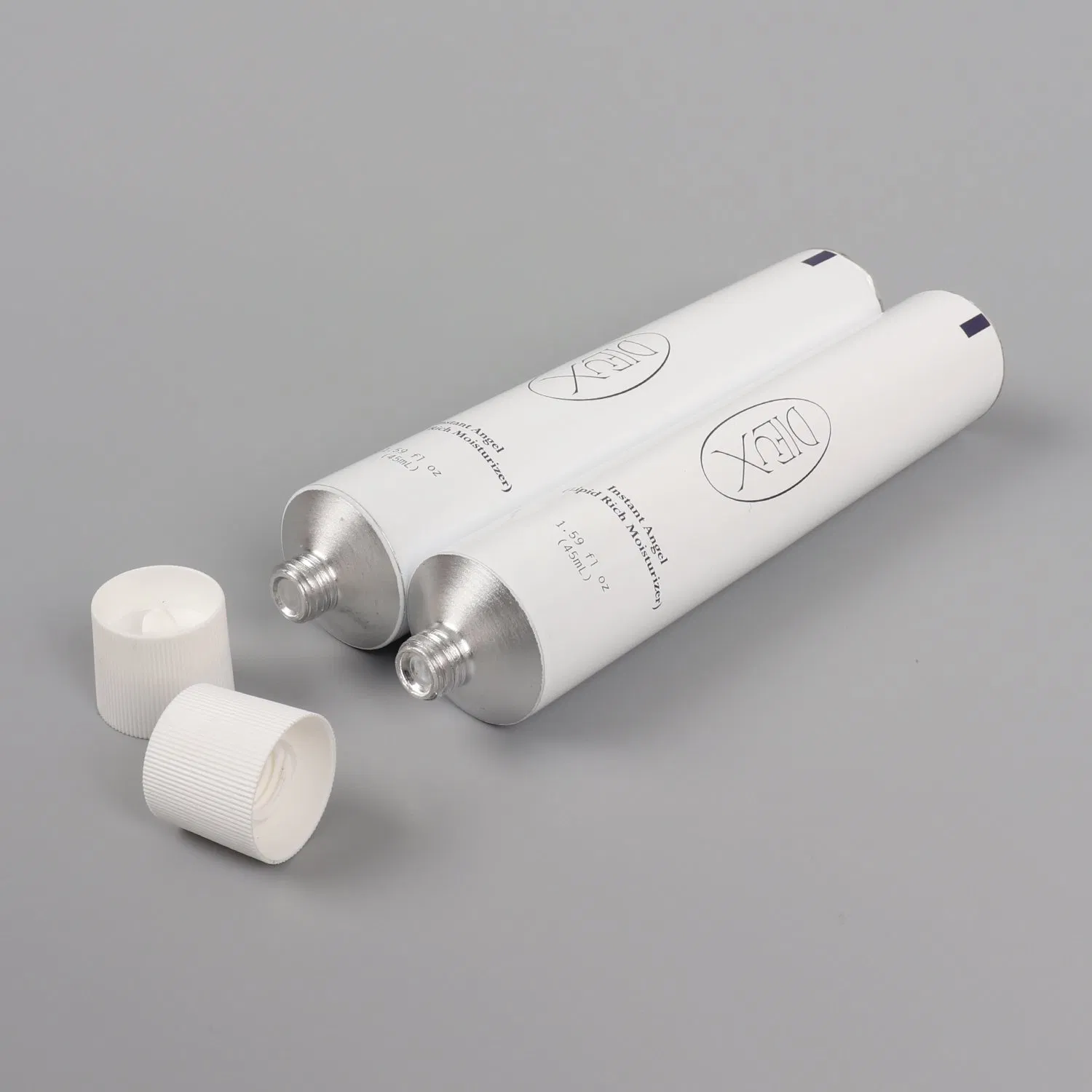 Cosmetic Tube Package Moisture Cream Aluminum Collapsible Tube Package for Hand Care/ 28mm 80ml E 2.7 FL Oz with Stand up Cap