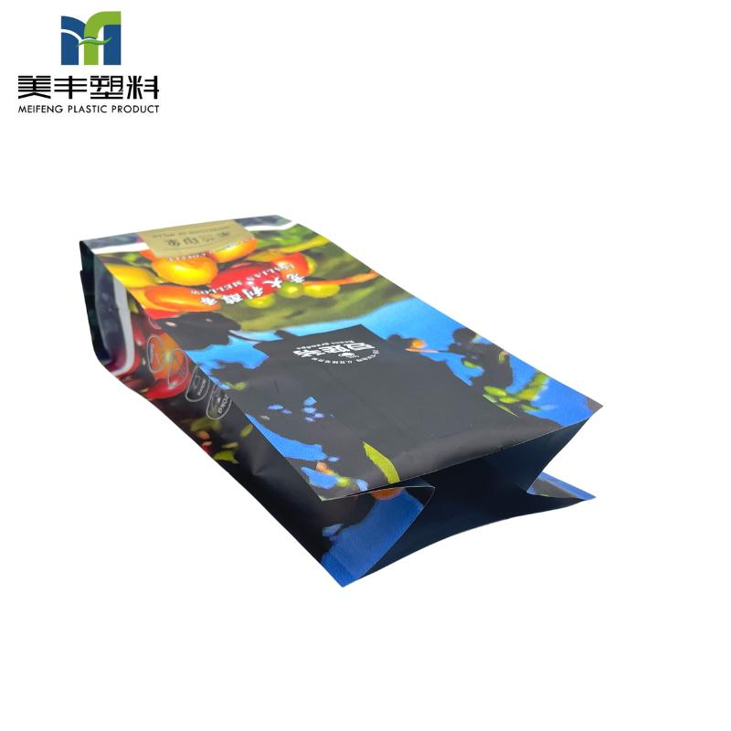 Manufacturer Wholesale Customized Printing Aluminum Foil Kraft Paper Coffee Back Sealing Side Gusset Stand up Zipper Valve Package