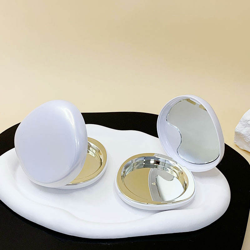 Luxury Electroplated Unique Shape Powder Blusher Makeup Package for Productos De Belleza