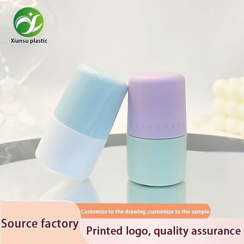 Cylindrical Plastic Roller Ball Stick Cosmetic Makeup Package for Productos De Belleza