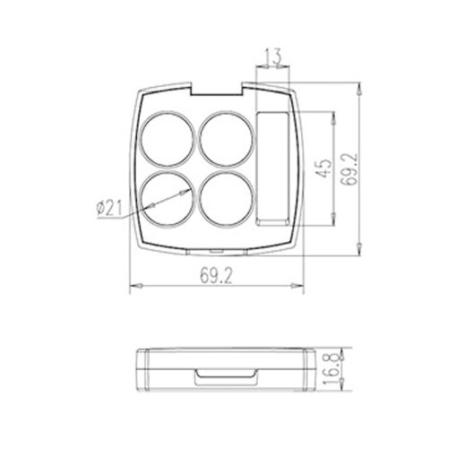 Four Colour Plastic Cosmetic Package with Mirror Chrome Packaging