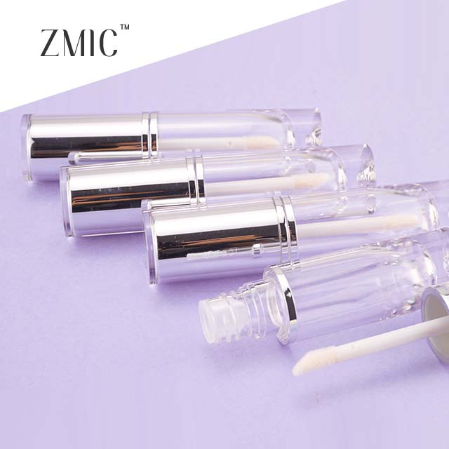 Custom Cylinder Empty Plastic Lip Gloss Bottle High Quality Cosmetic Plastic Tube Package