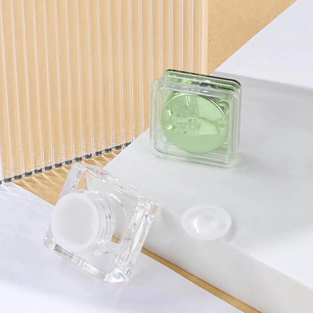 Square Small Capacity 3G Empty Luxury Acrylic Skin Care Face Cream Cosmetic Cream Package