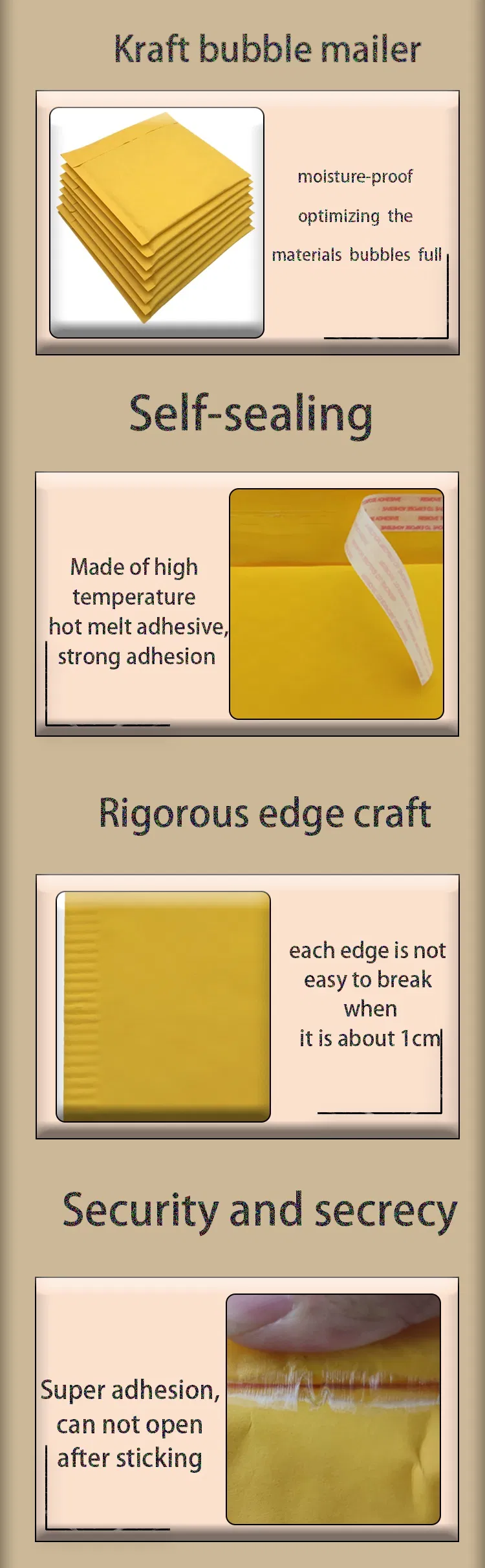 Customized Kraft Bubble Mailer