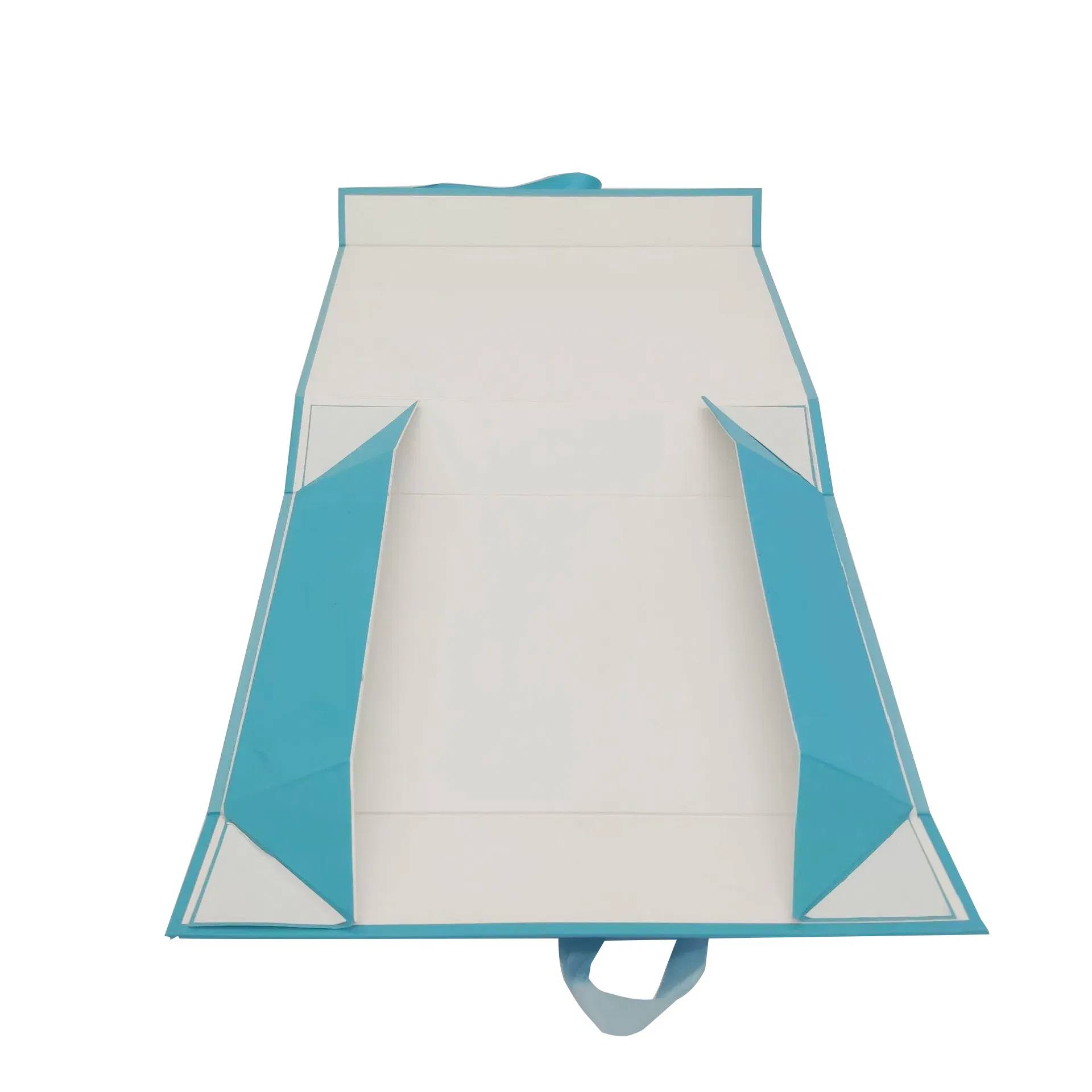 Custom Magnetic Box Foldable Rigid Package Boxes with Ribbon