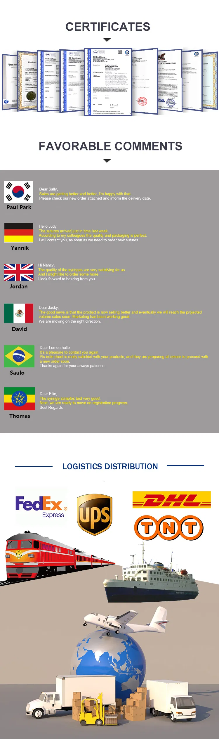 Product Specification Chart