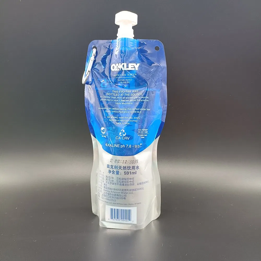 Food Grade Pouch Package with Spout Stand up Reusable Plastic Detergent Liquid or Juice Spout Pouch