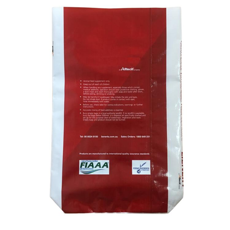 BOPP Printed Block Bottom Plastic Package for Horse Pellet