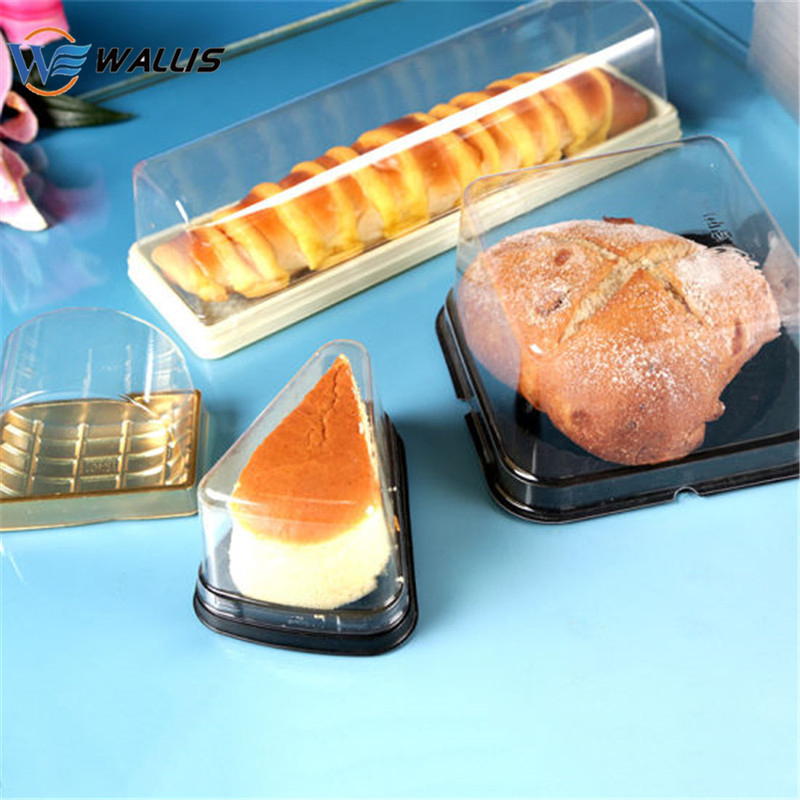 Disposable Pet PS PVC Plastic Quick-Frozen Dumplings Box Picnic Food Package Takeout Boxes with Covers
