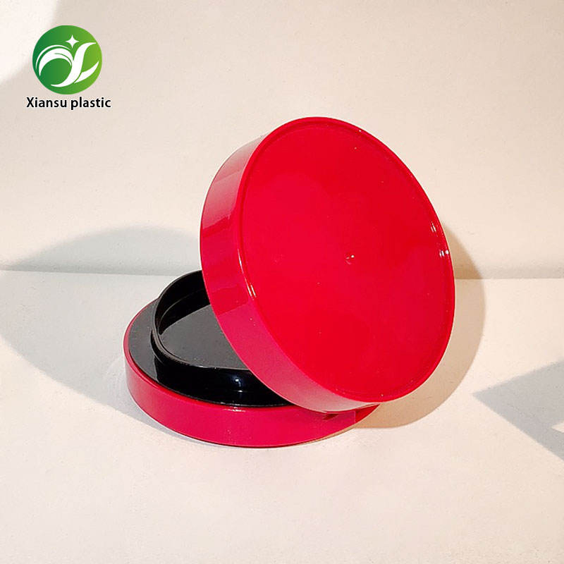 Round Red Air Cushion Case Cosmetic Makeup Package for Productos De Belleza