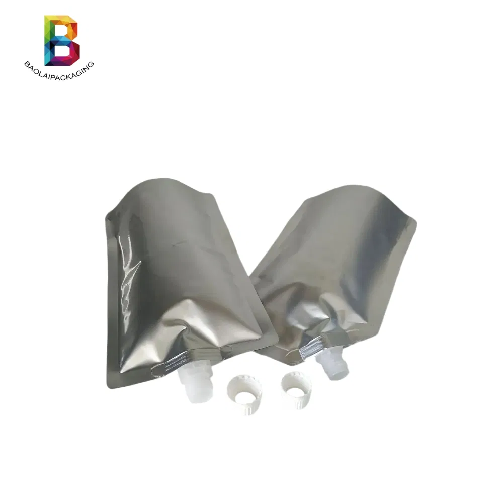 Food Grade Pouch Package with Spout Stand up Reusable Plastic Detergent Liquid or Juice Spout Pouch
