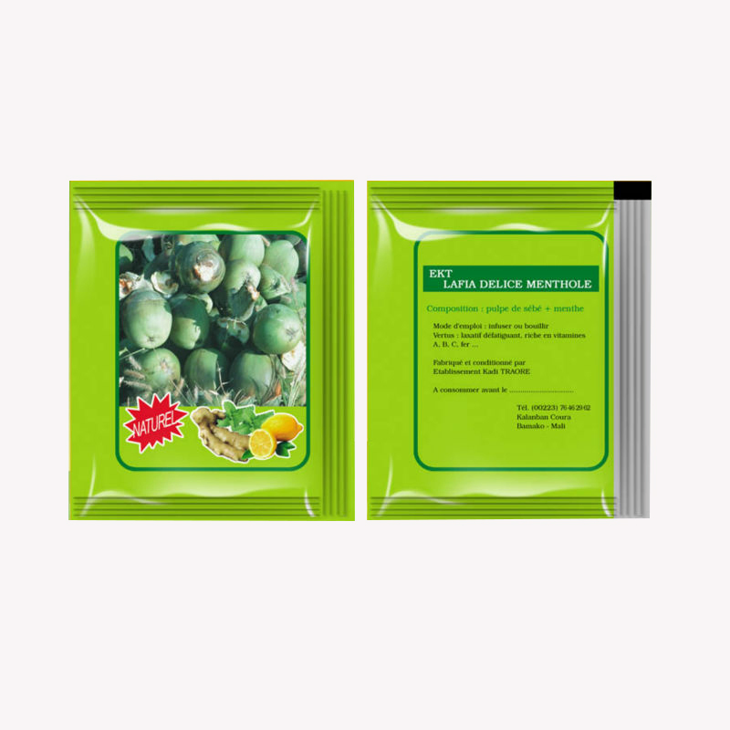 Custom Printing and Moisture Proof Laminated Plastic Cookie Snack Solid Drink Powder Package