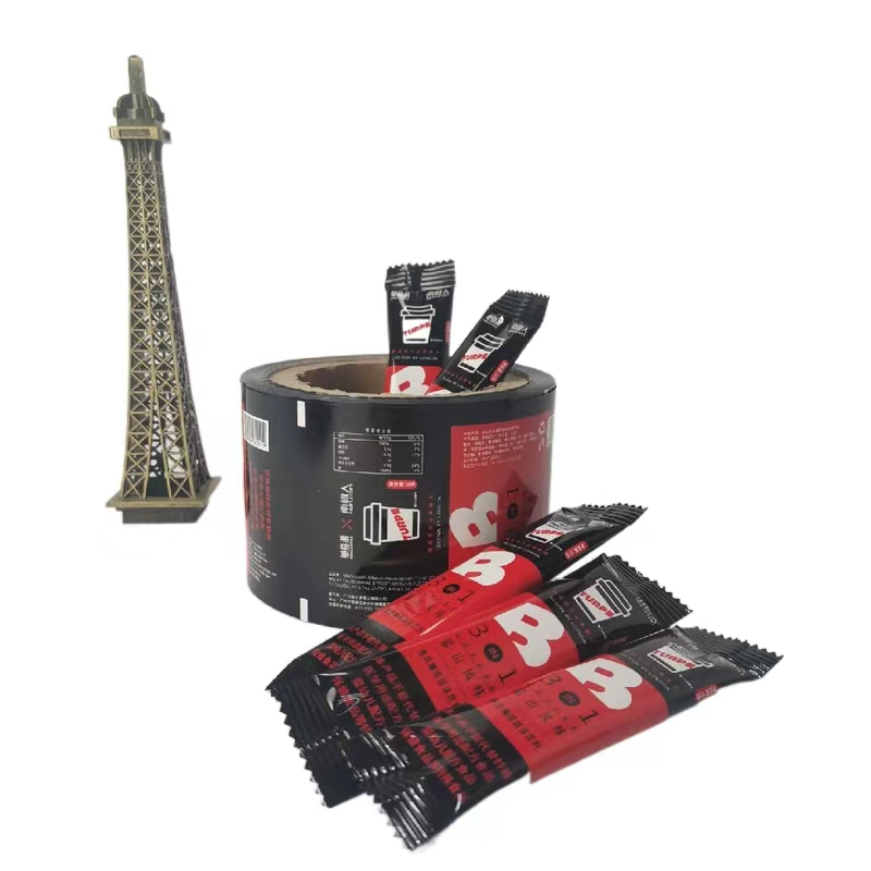 Custom Coffee Series Package of Plastic Bag Roll Film Paper Box Cup