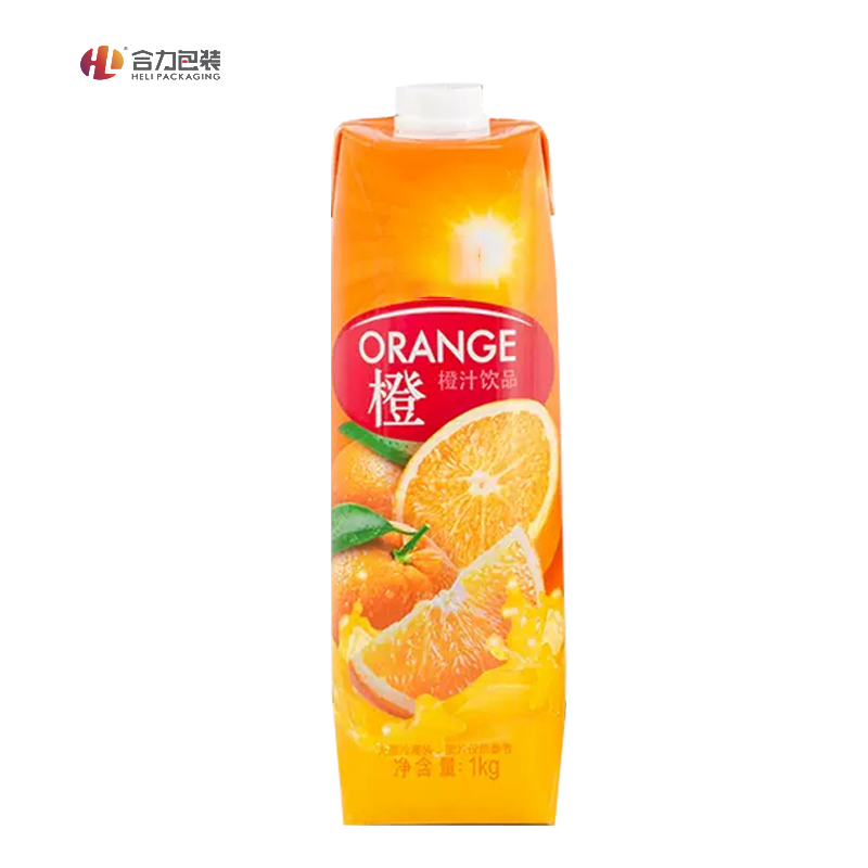 Liquid Food Paper Gable Top Package 8-Layer Composite Structure with Aluminium