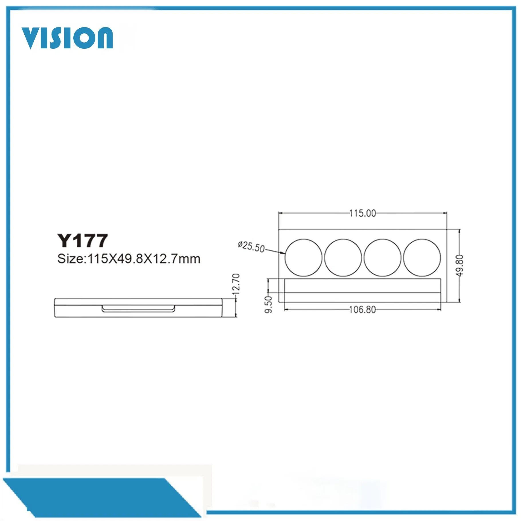 Plastic Cosmetic Package with Mirror Chrome Packaging