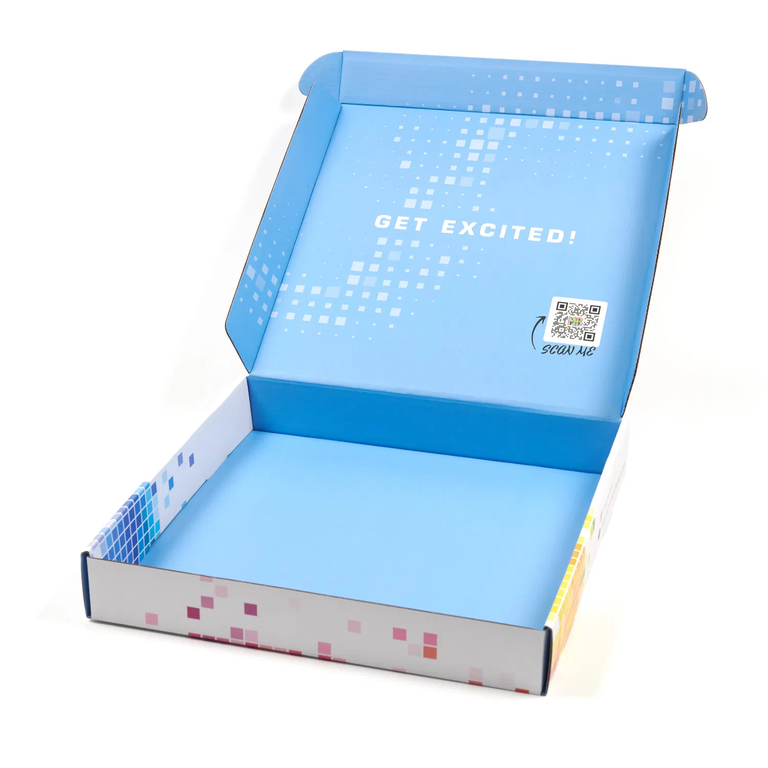 Custom Logo Colored Gold Foil Corrugated Paper Cosmetic Packing Box