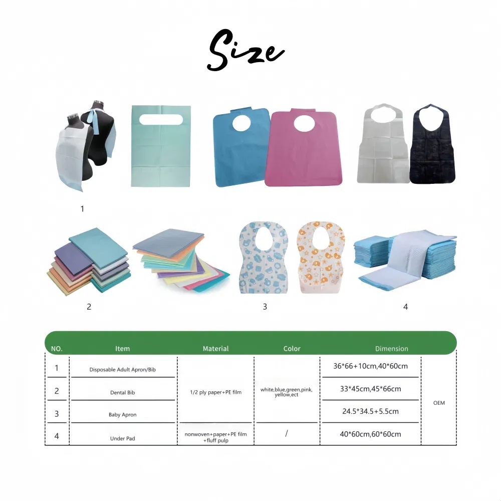 Fancy Pattern Disposable Soft Baby Bibs Newborn Feeding Bibs Package Printed Wholesale