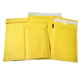 Factory Wholesale Nature Yellow Paper Padded Envelope Kraft Bubble Mailers Small Business Mailing Packages for Jewelry Makeup Supplies E-Commerce