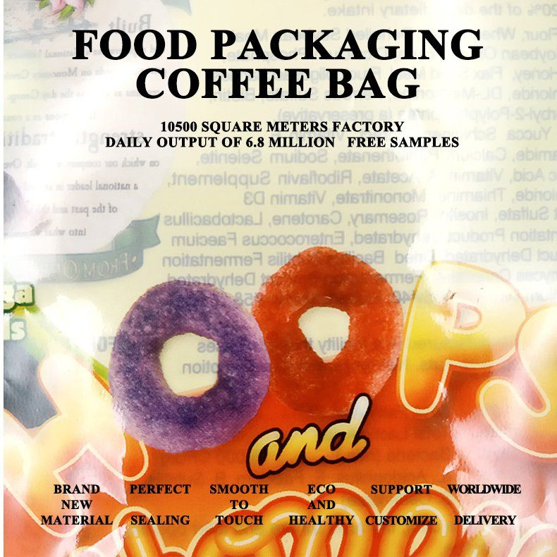 Polyethylene Disposable Mylar Recycle Plastic Pouch Ziplock Doy Packing Bag Packaging Aluminum Film Pouch Doypack Coffee Tea Food Reclosable Bag Package