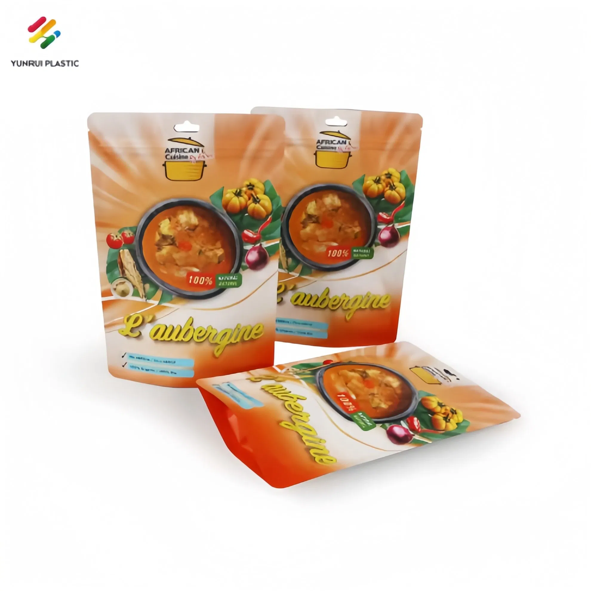 Customized Food Grade Sun Proof Matte Finish Stand up Ziplock Pouch with Both Sides Printing for Food Snack Package