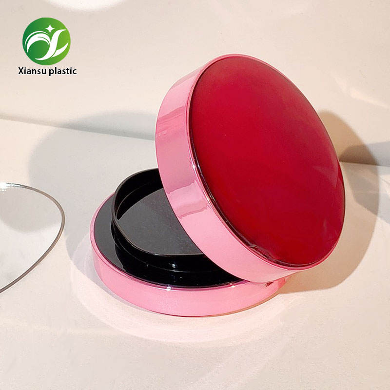 Round Pink Air Cushion Case Cosmetic Makeup Package for Productos De Belleza
