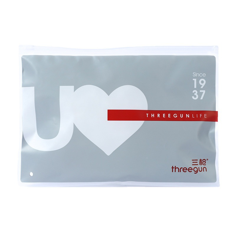 EVA Lux CPE PE Recyclable Customize Transparent Clear Frost Ziplock Plastic Garment Clothes Zipper Slider Bag T Shirt Sacks Underwear Package-Conveyance