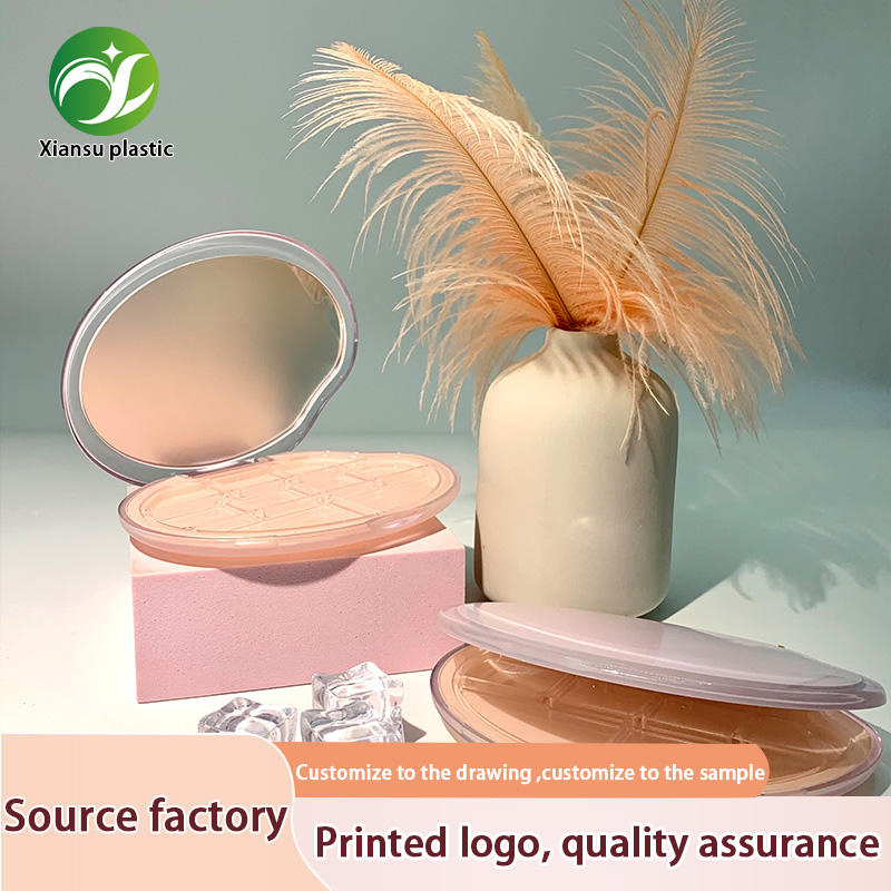 Portable Oval Nine-Grid Powder Blusher Makeup Package for Premium Productos De Belleza