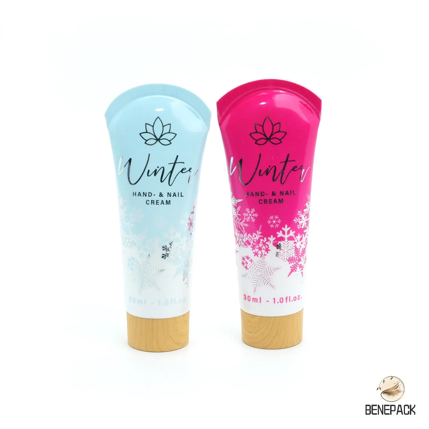 Hot-Selling High Quality 50ml Custom Package Soft Eco-Friendly Fan Tail Plastic Cosmetic Packaging Tube for Hand Cream