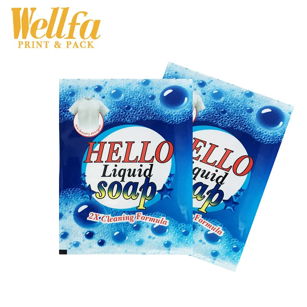 Factory OEM Custom Pet Soap Liquid Washing Powder Package Lamination Plastic Film Rolls