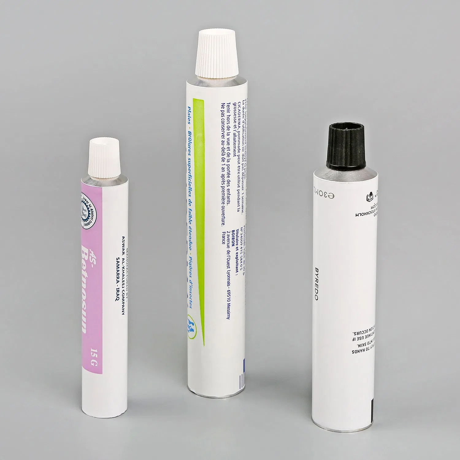 Factory Price Empty Custom Blank Tube Cosmetic Aluminum Test Package