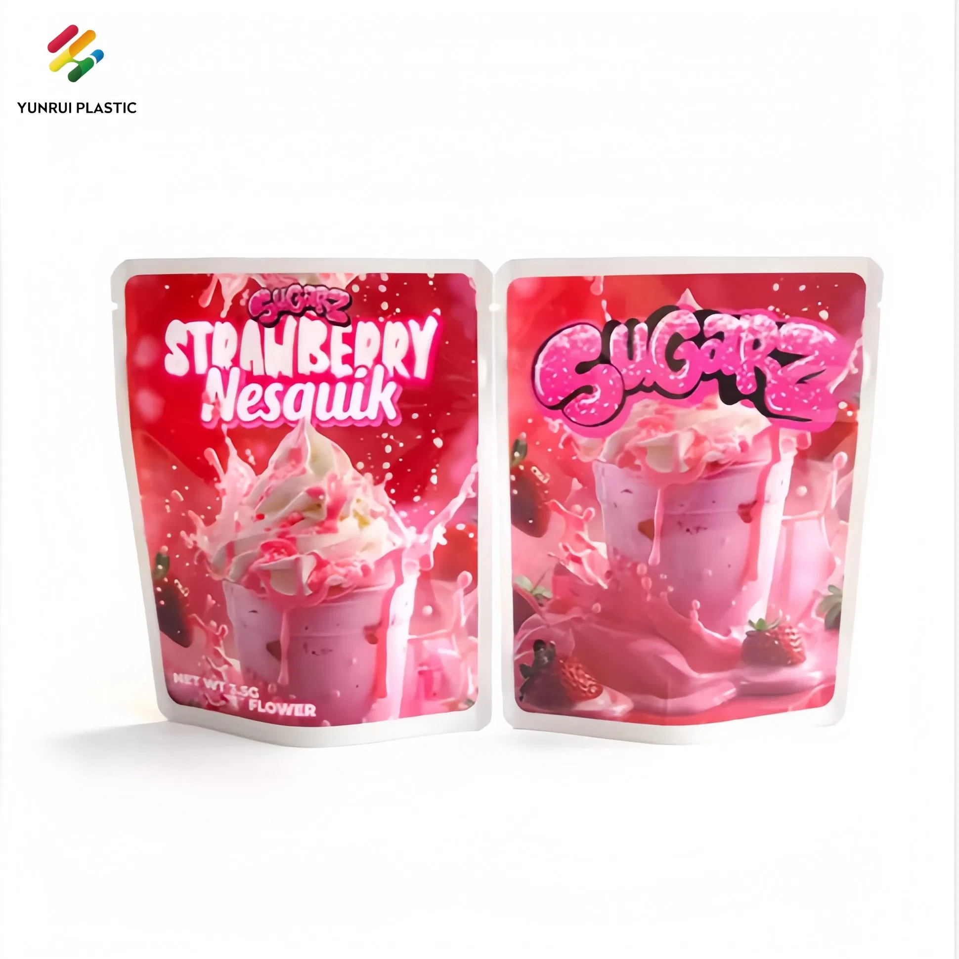 Customized Food Grade Sun Proof Matte Finish Stand up Ziplock Pouch with Both Sides Printing for Food Snack Package