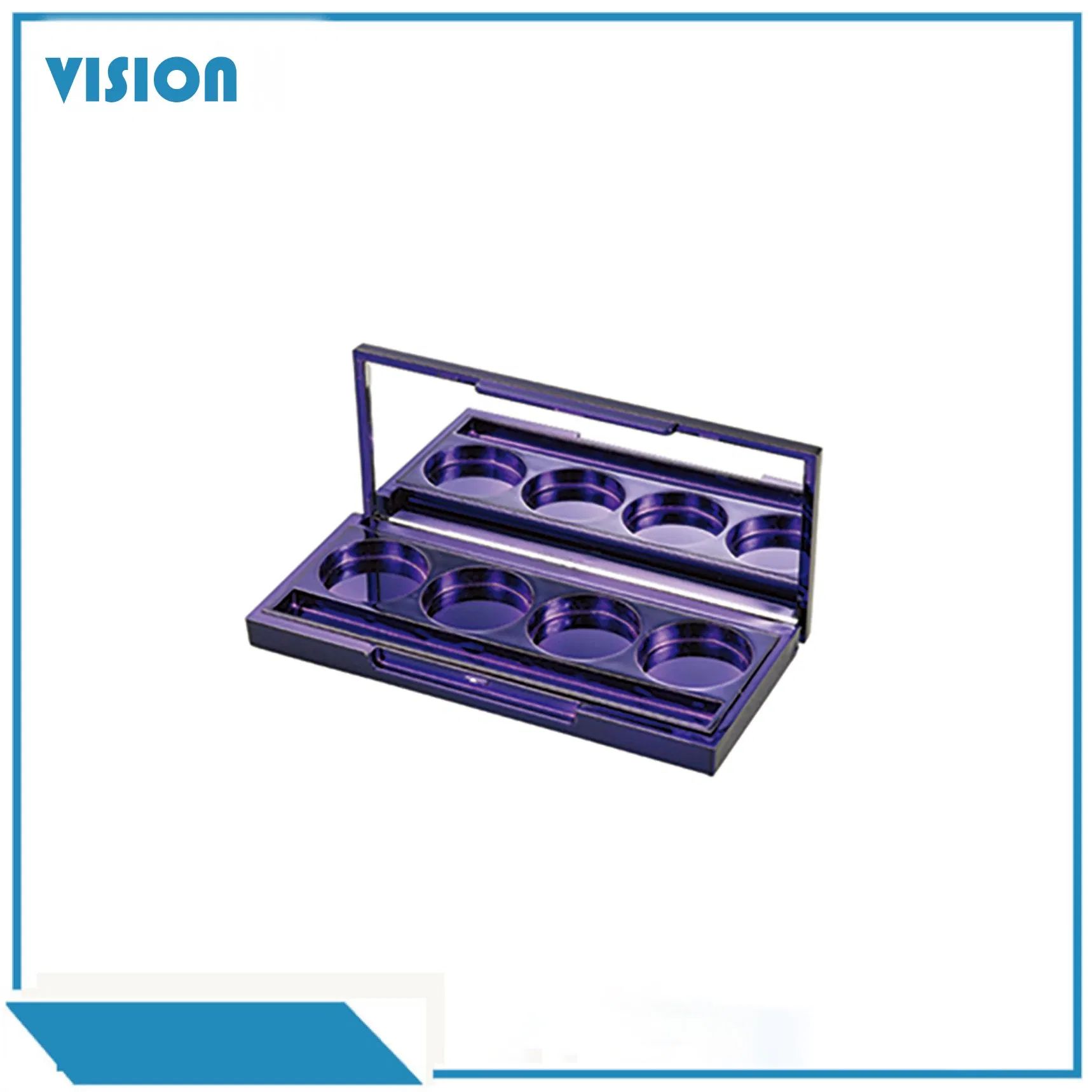 Plastic Cosmetic Package with Mirror Chrome Packaging