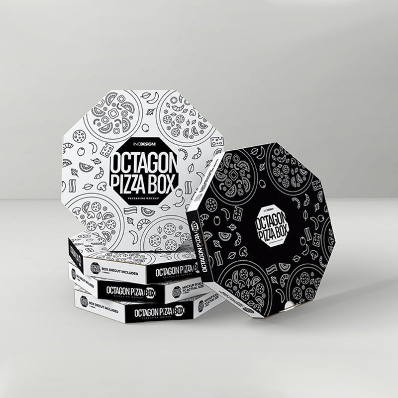 Wholesale Reusable Pizza Carton Custom Printed Corrugated Paper Packaging Cheap Pizza Box