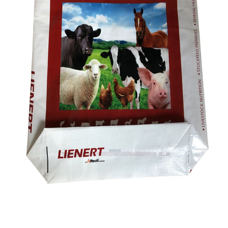 BOPP Printed Block Bottom Plastic Package for Horse Pellet