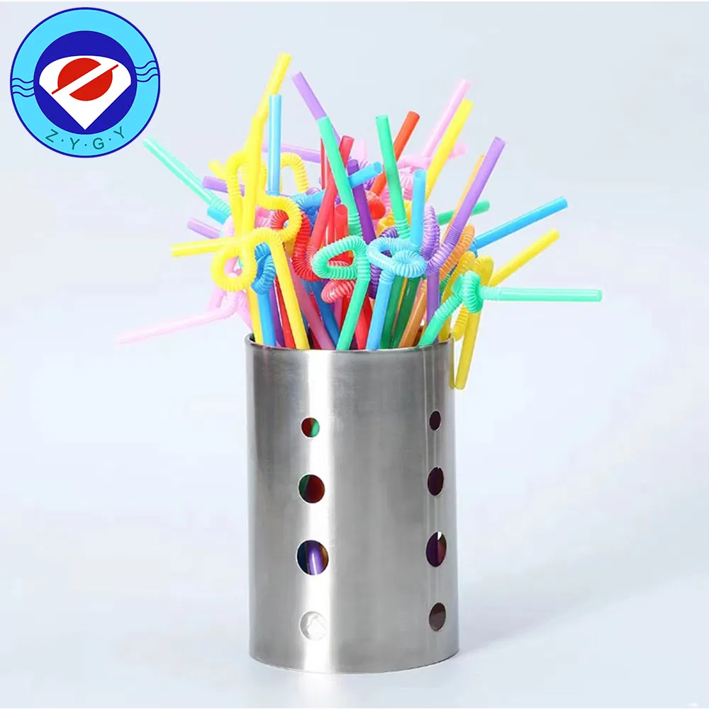 Flexible Party Plastic Fancy Straws Independence Package Disposable