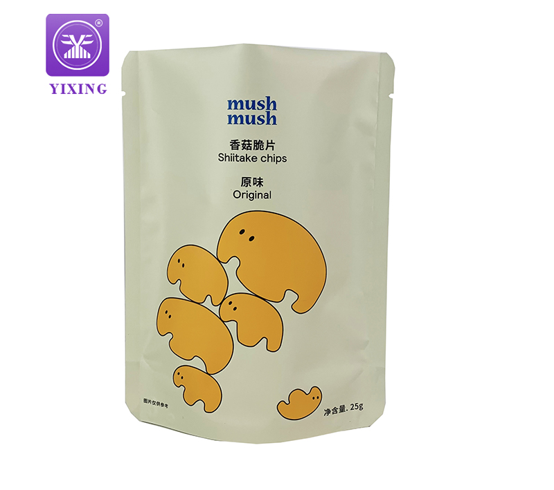 Standing up Mushroom Chips Pouch Aluminum Foil Snack Package
