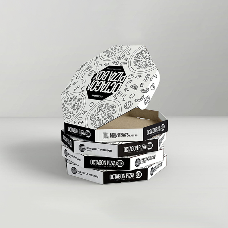 Wholesale Reusable Pizza Carton Custom Printed Corrugated Paper Packaging Cheap Pizza Box