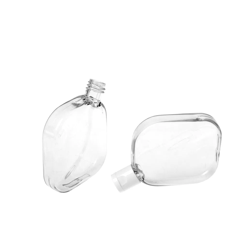 High Quality Empty 100ml 3oz Flat Square Plastic Cosmetic Package with Cap