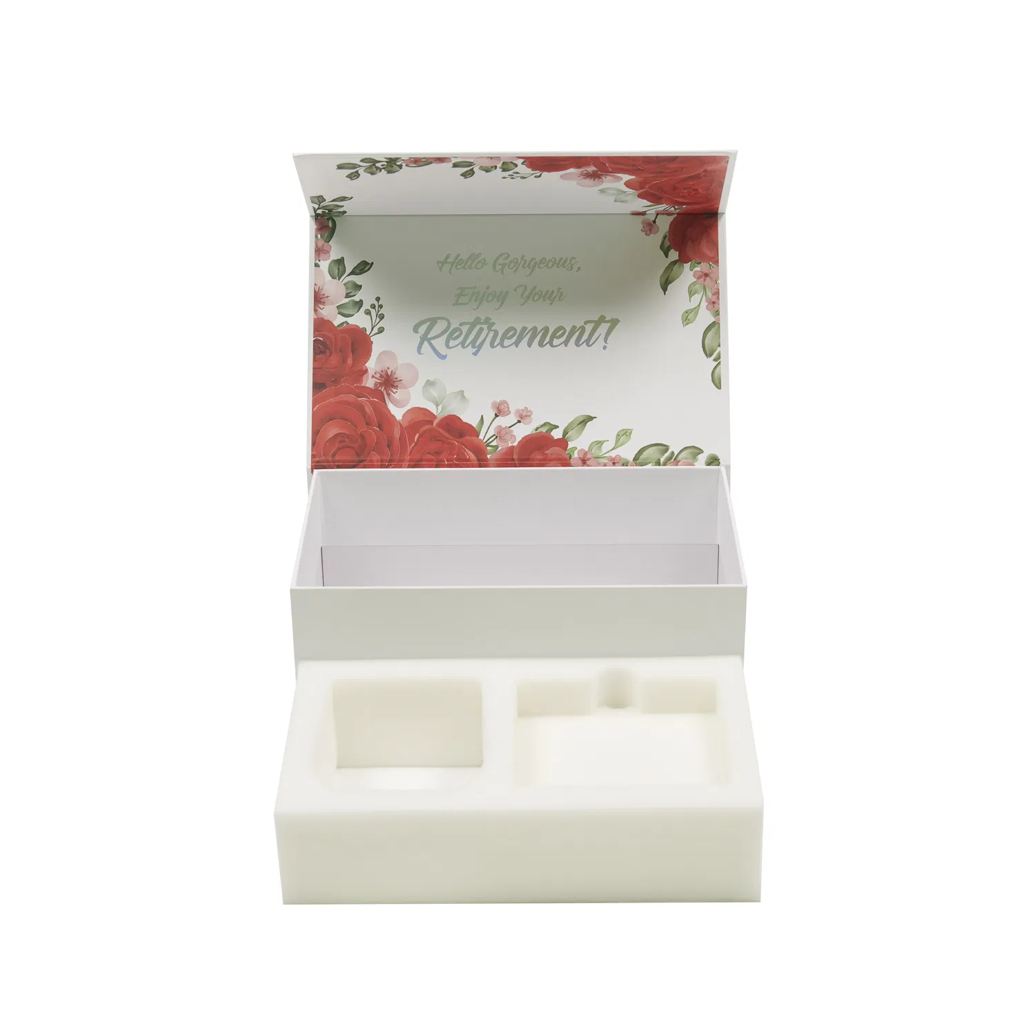 Custom Luxury Book Shaped Rigid Paper Box Packaging Magnetic Gift Boxes with EVA Foam Insert