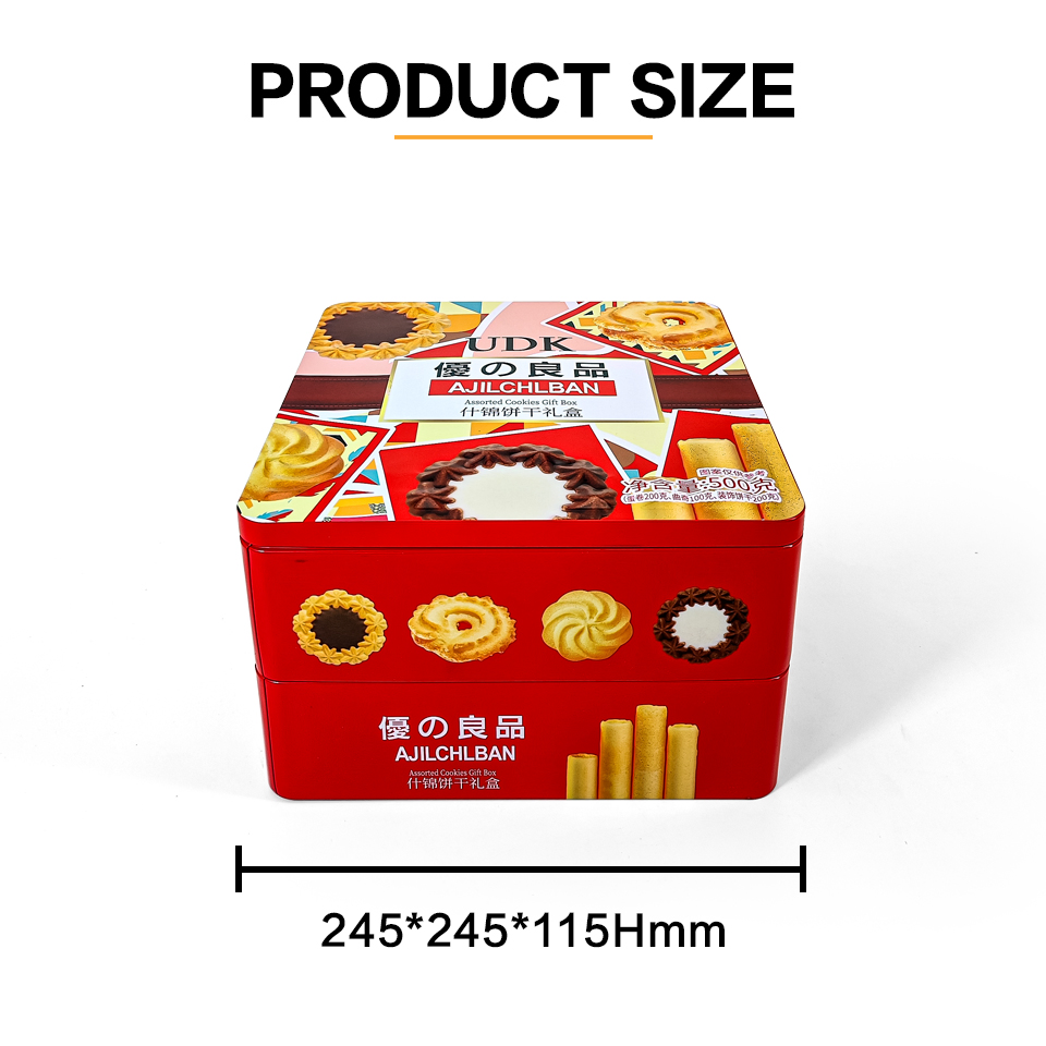 Multi-Layer Drawer Style Food Package Tin Package for Festival