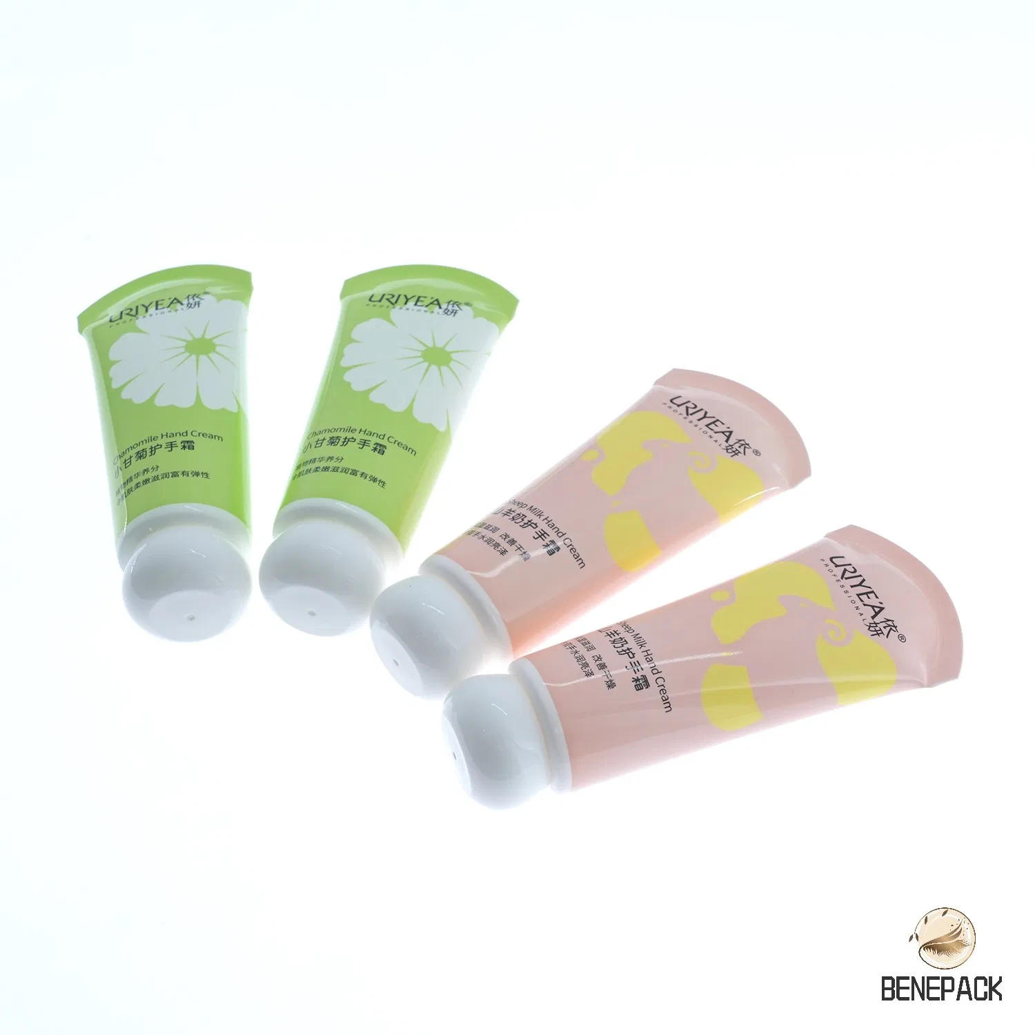 Hot-Selling High Quality 50ml Custom Package Soft Eco-Friendly Fan Tail Plastic Cosmetic Packaging Tube for Hand Cream