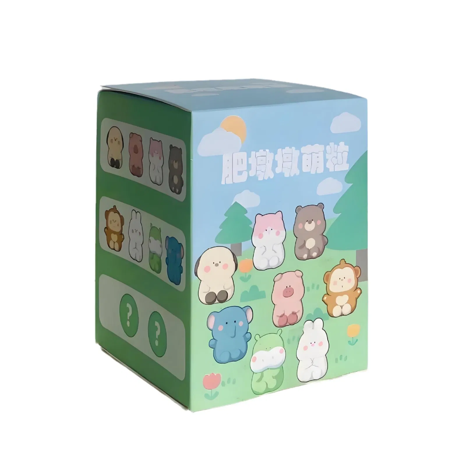 Custom Printed Resealable Toys Double PP Side Gusseted PVC Plastic Package Eight Square Flat Bottom Bag with Zipper Hang Hole