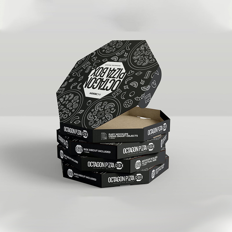 Wholesale Reusable Pizza Carton Custom Printed Corrugated Paper Packaging Cheap Pizza Box