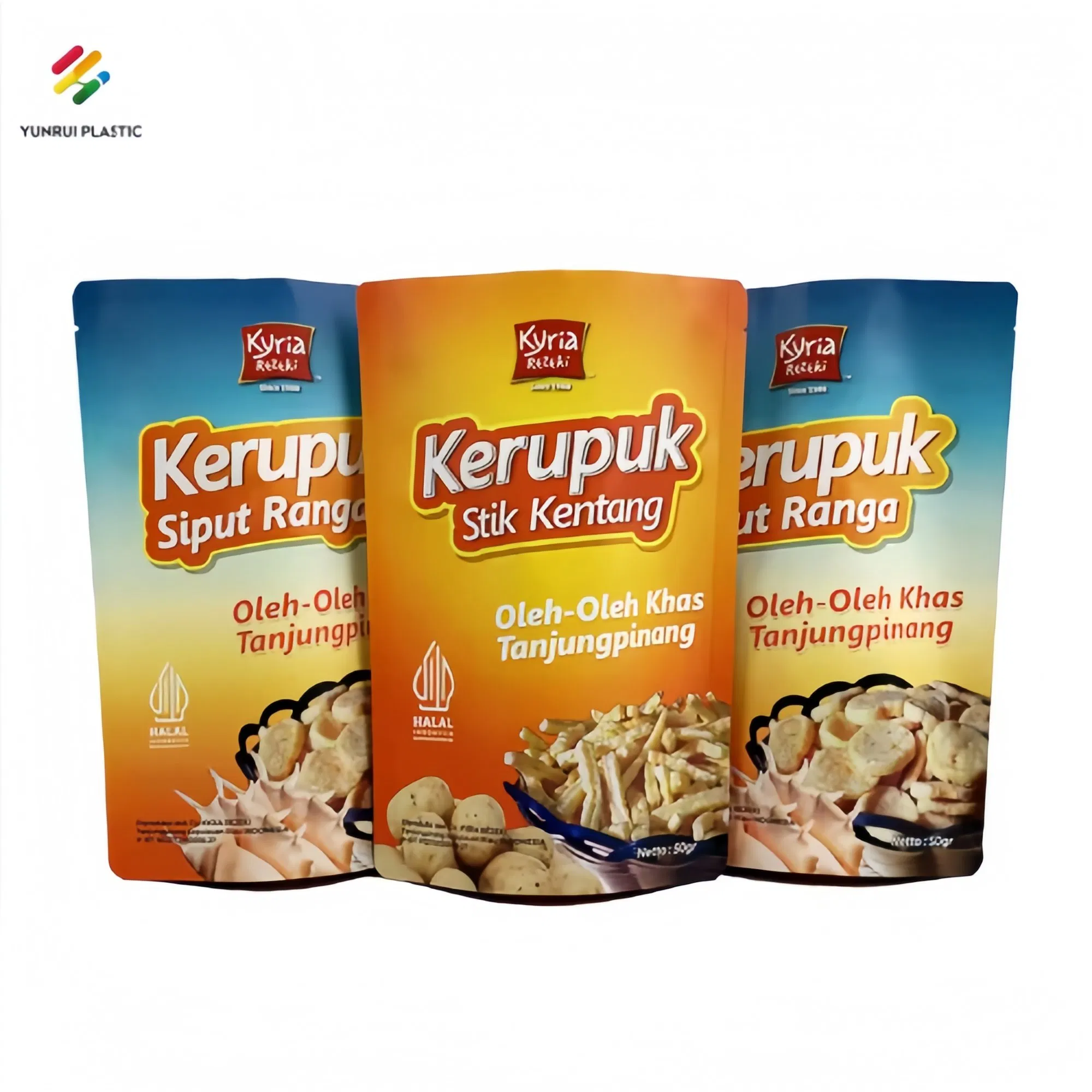 Customized Food Grade Sun Proof Matte Finish Stand up Ziplock Pouch with Both Sides Printing for Food Snack Package