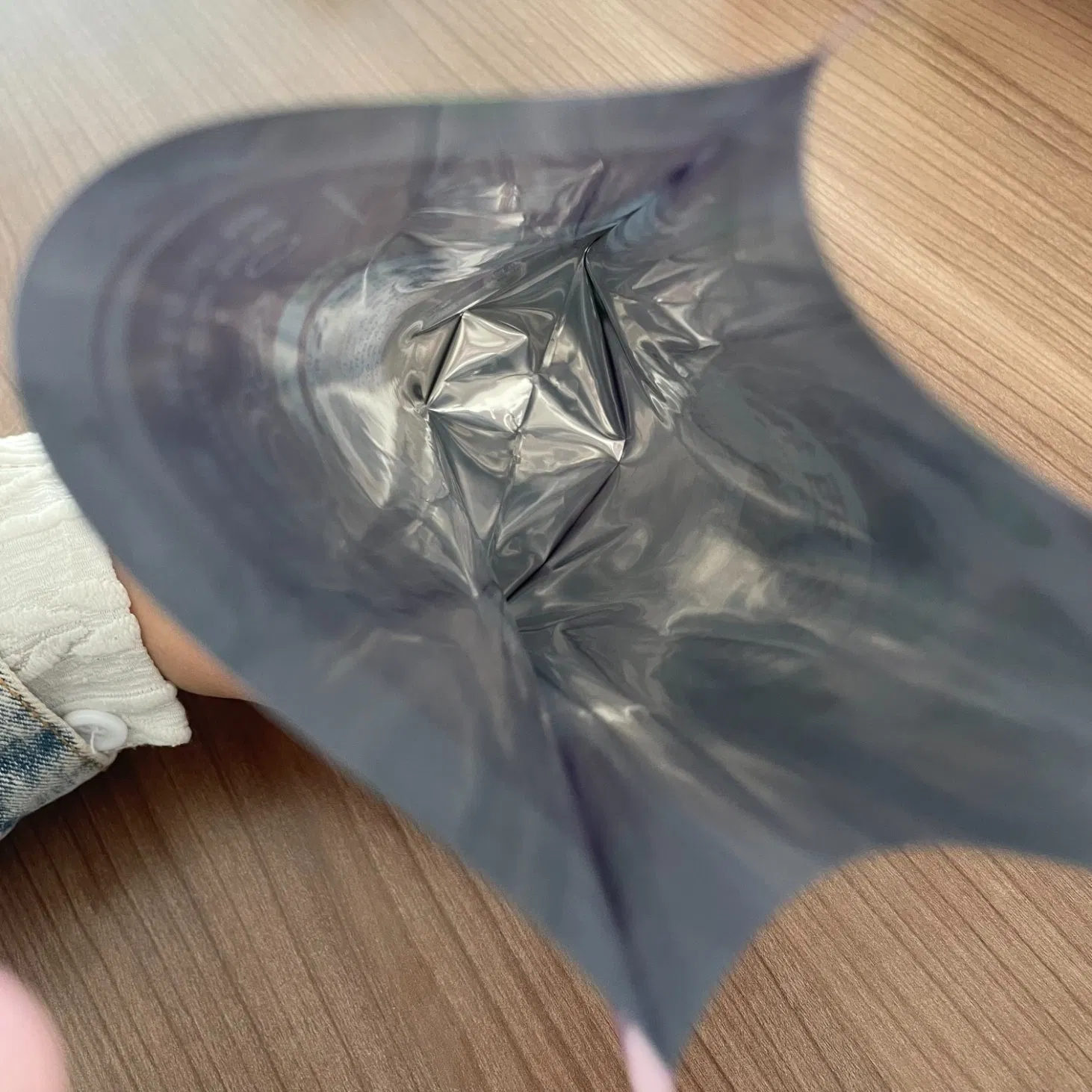 Small Package with Transparent Zipper for Dried Fruit and Polyester Film Bag