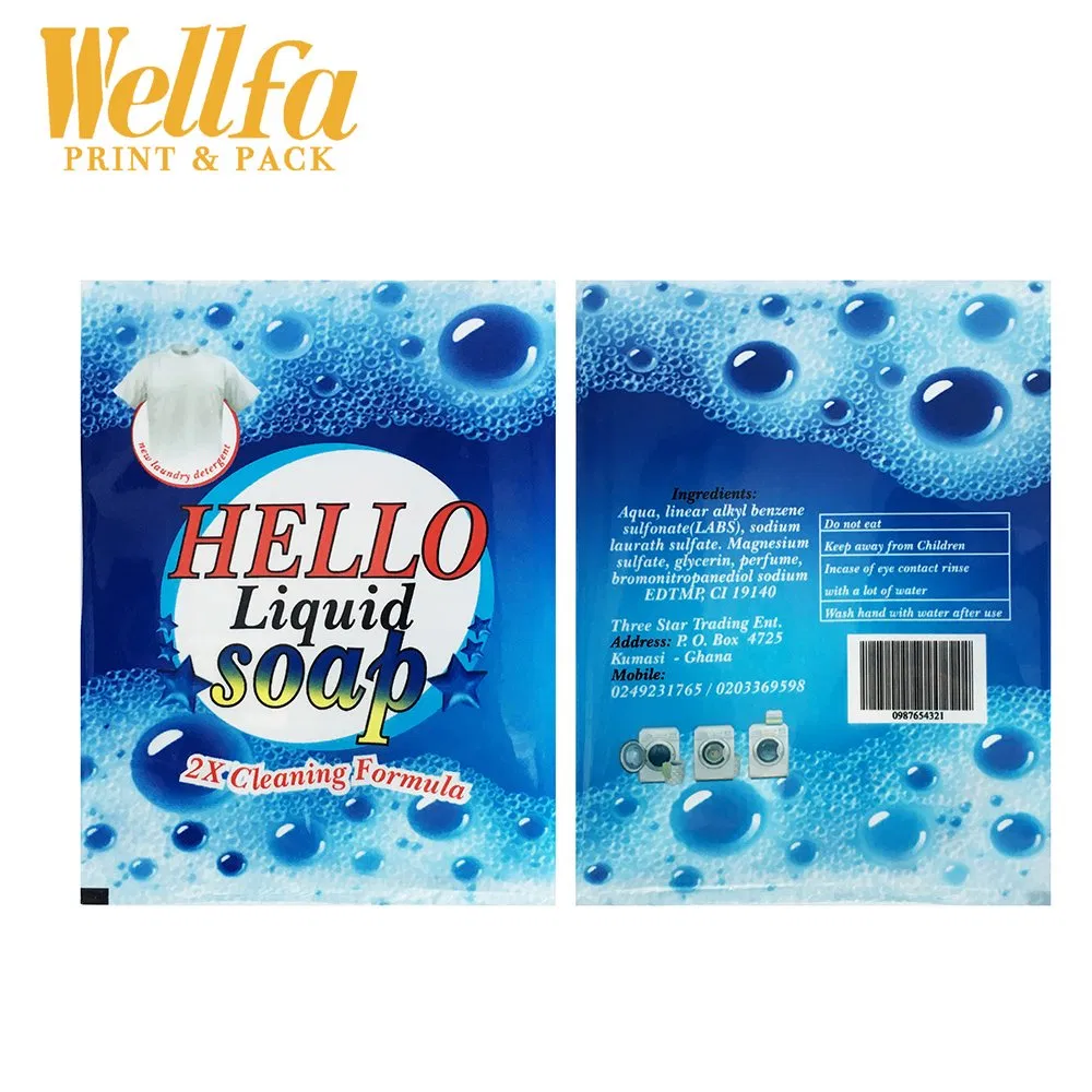 Factory OEM Custom Pet Soap Liquid Washing Powder Package Lamination Plastic Film Rolls